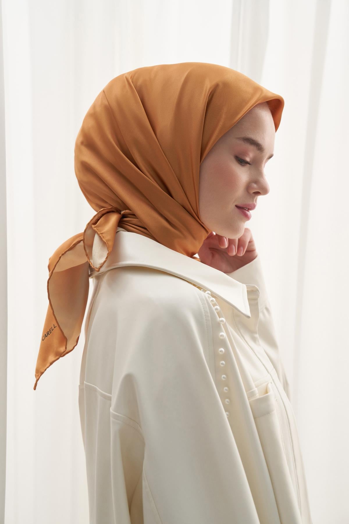 Twill Eşarp Hardal
