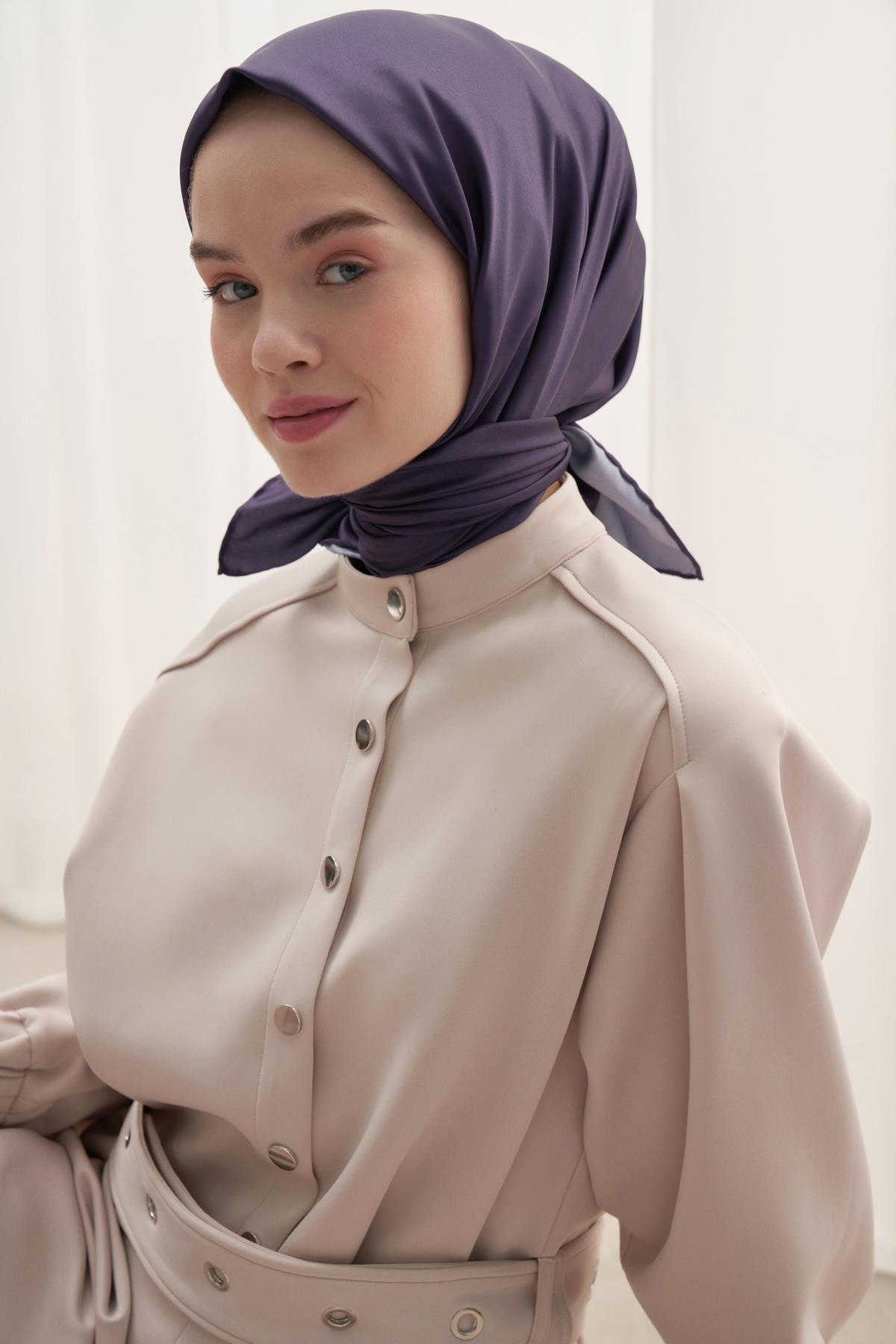Twill Eşarp Mor