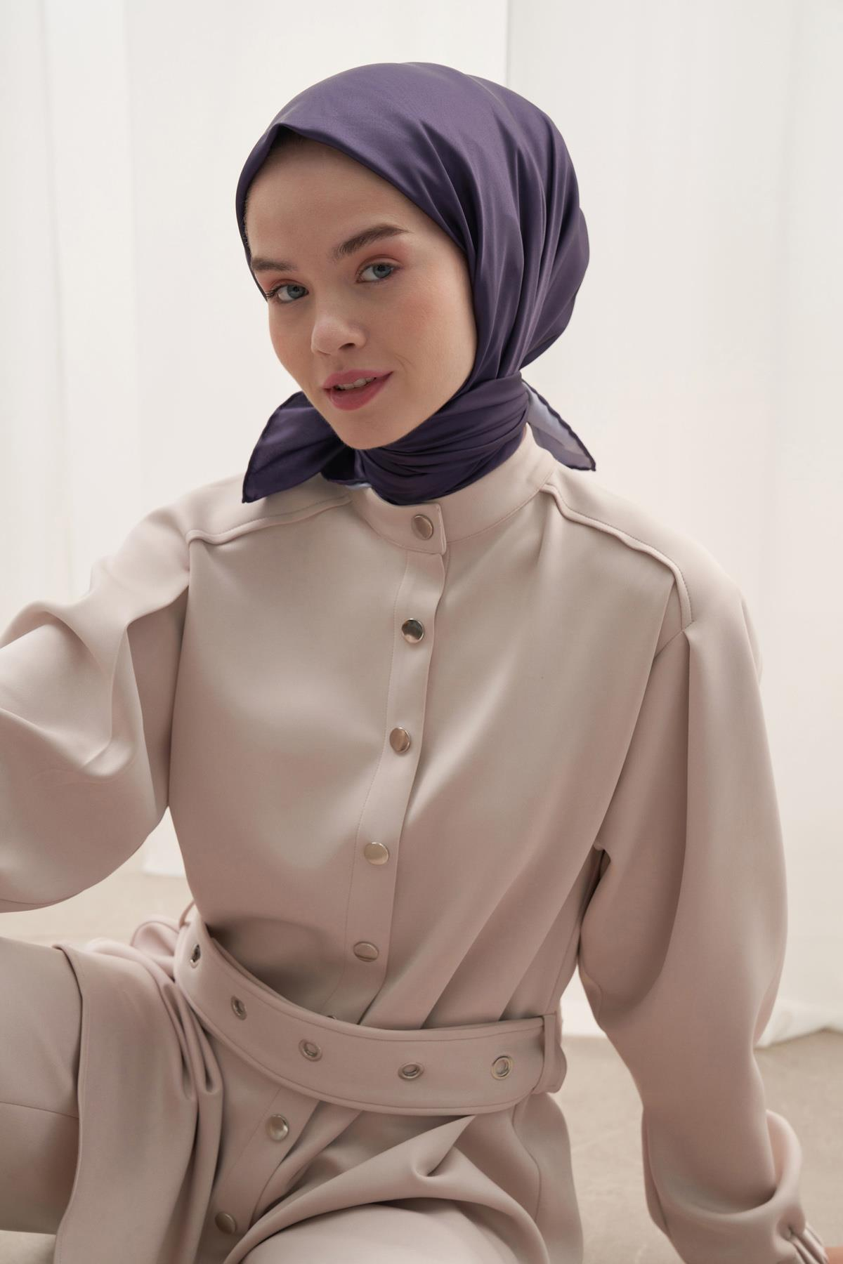 Twill Eşarp Mor