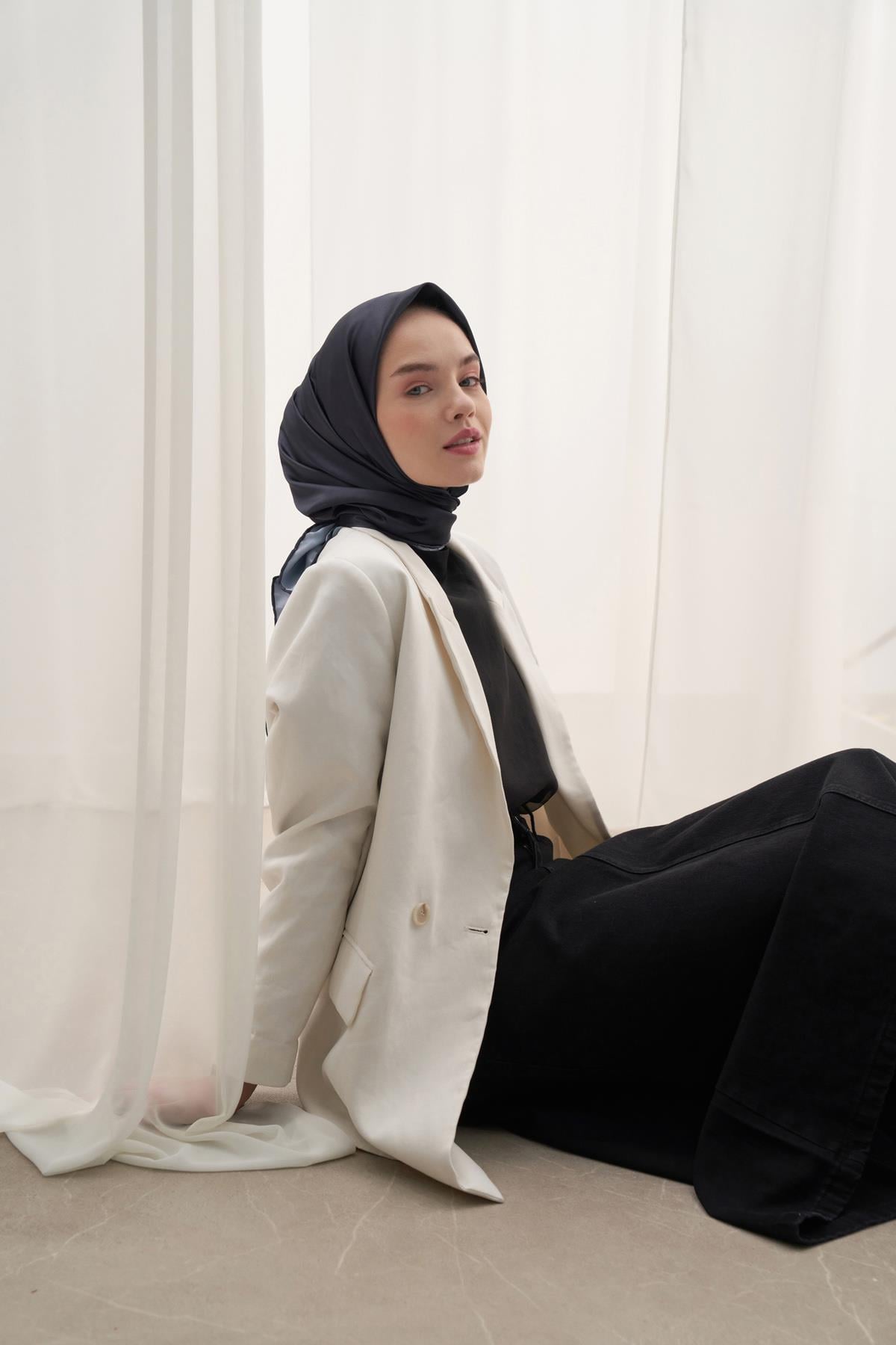 Twill Eşarp Siyah