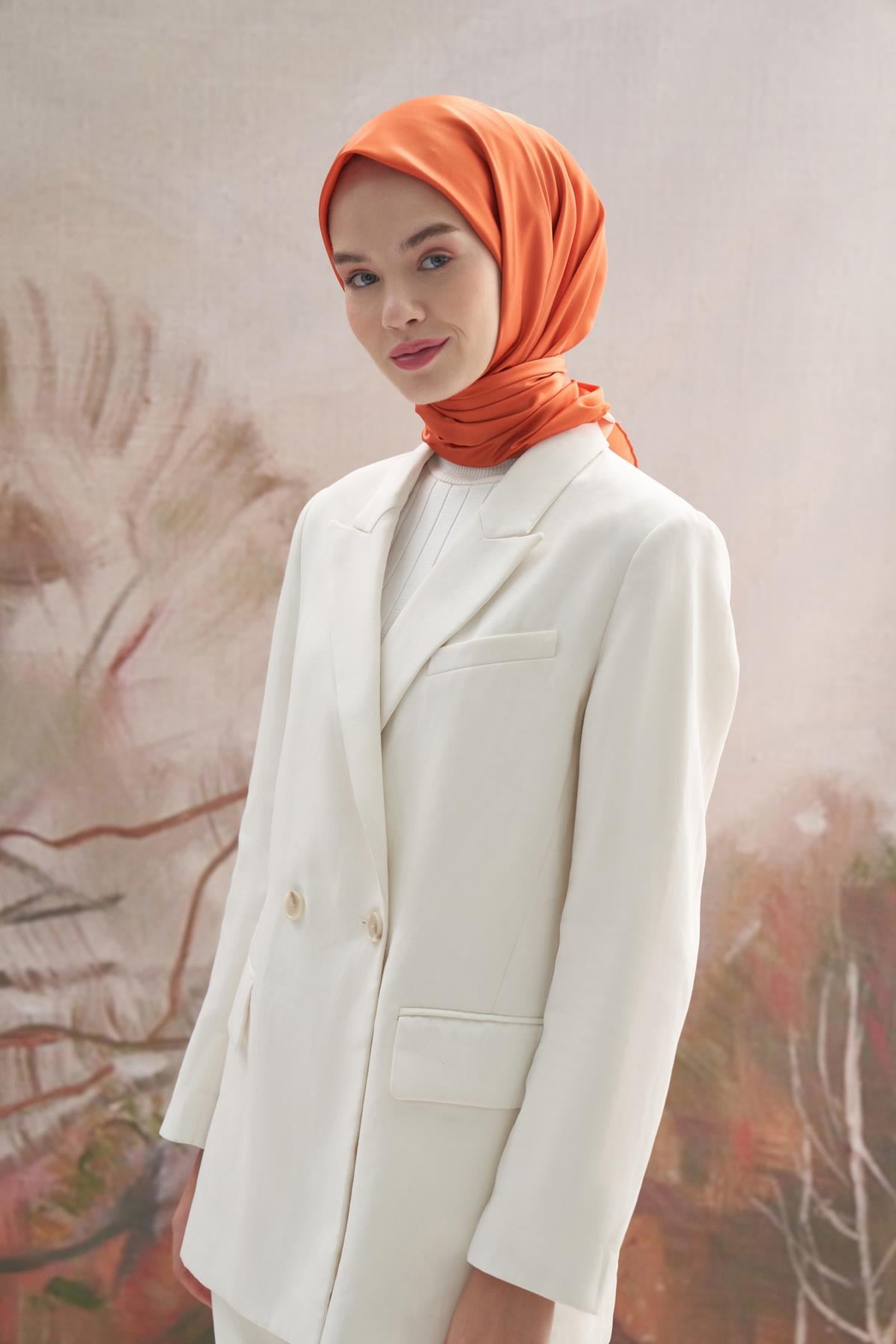 Twill Eşarp Turuncu