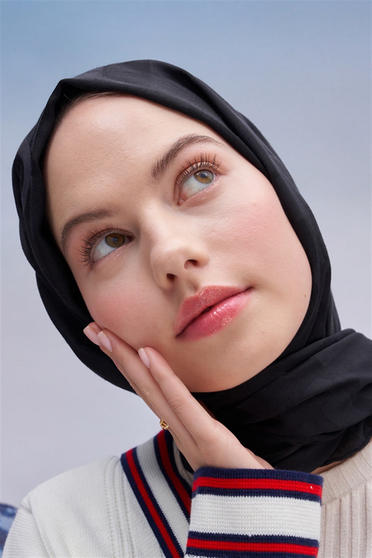 Yazı Desen Jakar İtalyan İpekli Şal Siyah