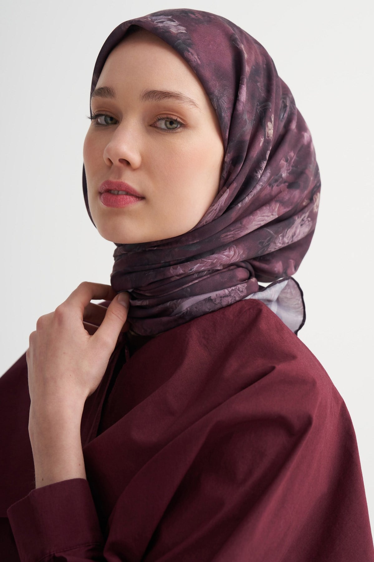 Batik Soft Eşarp Mürdüm