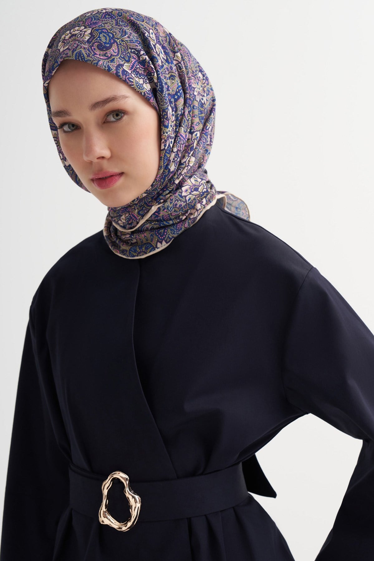 Velora Soft Eşarp Mavi
