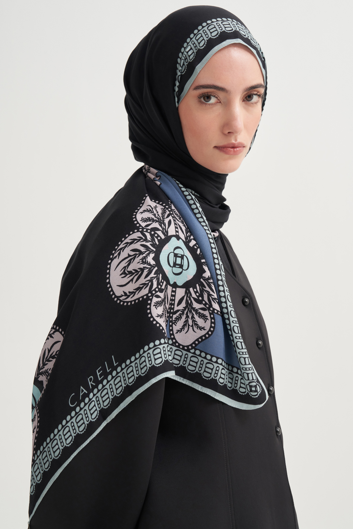 Liva İncira Viskon Şal Soft Mavi