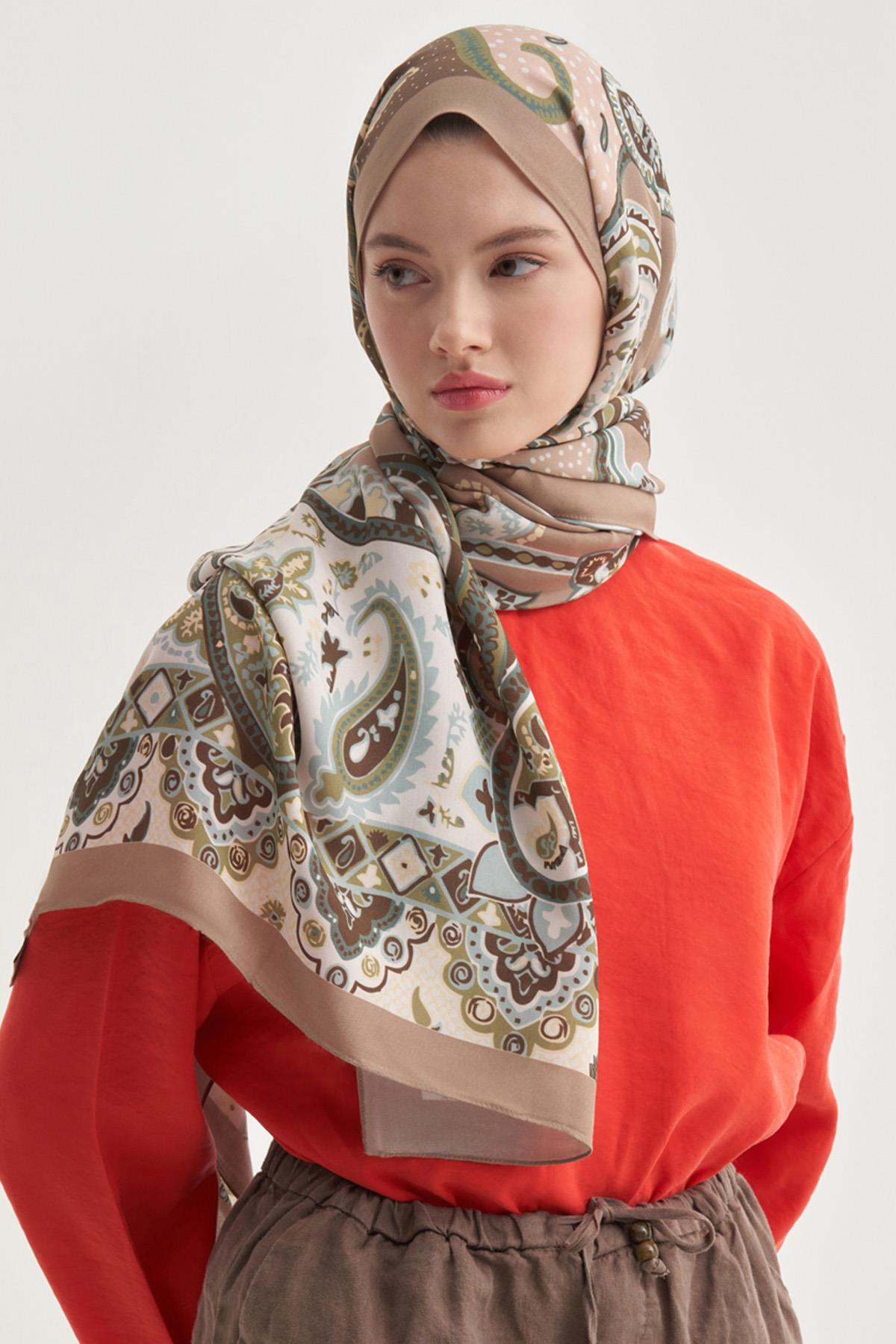 Liora Krem Nilla Pamuklu Şal