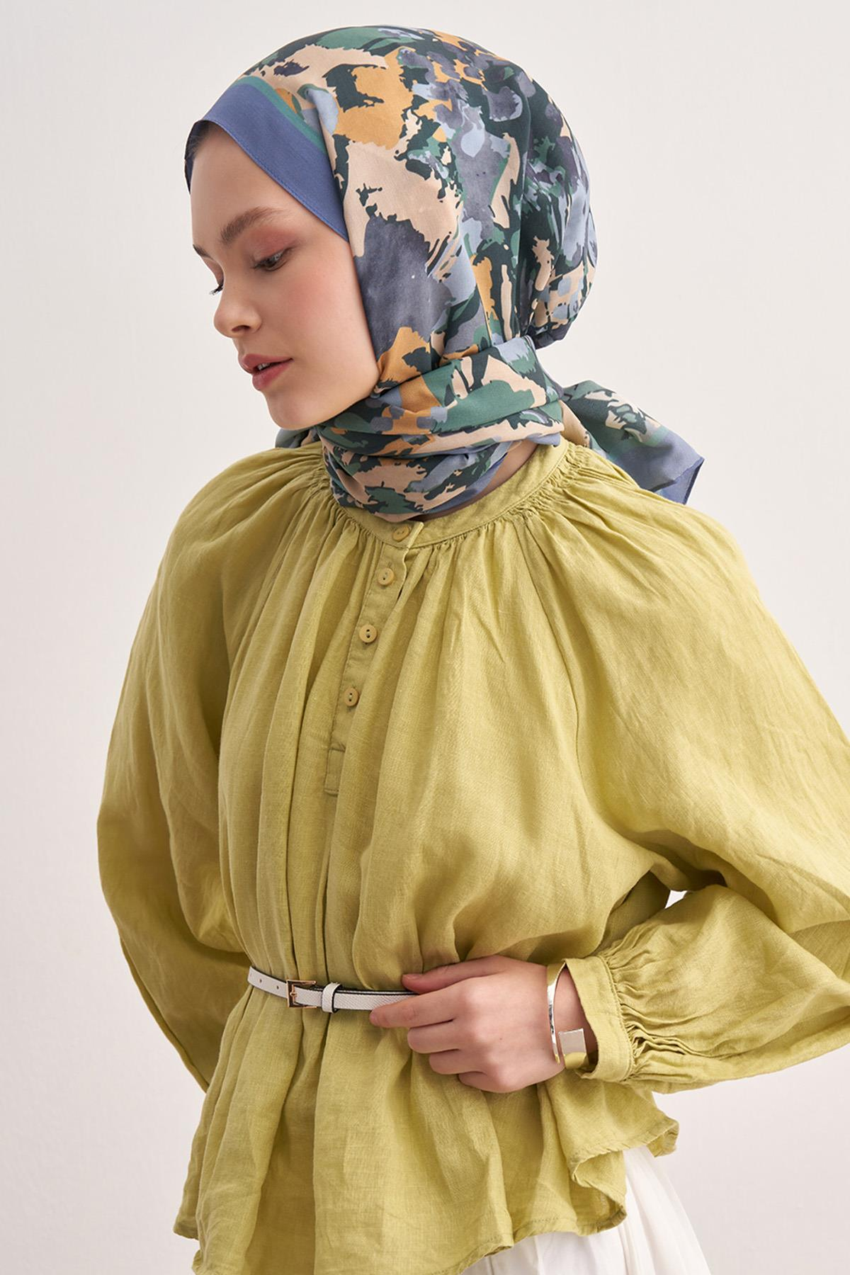 Brush Lila Vela Floş Şal