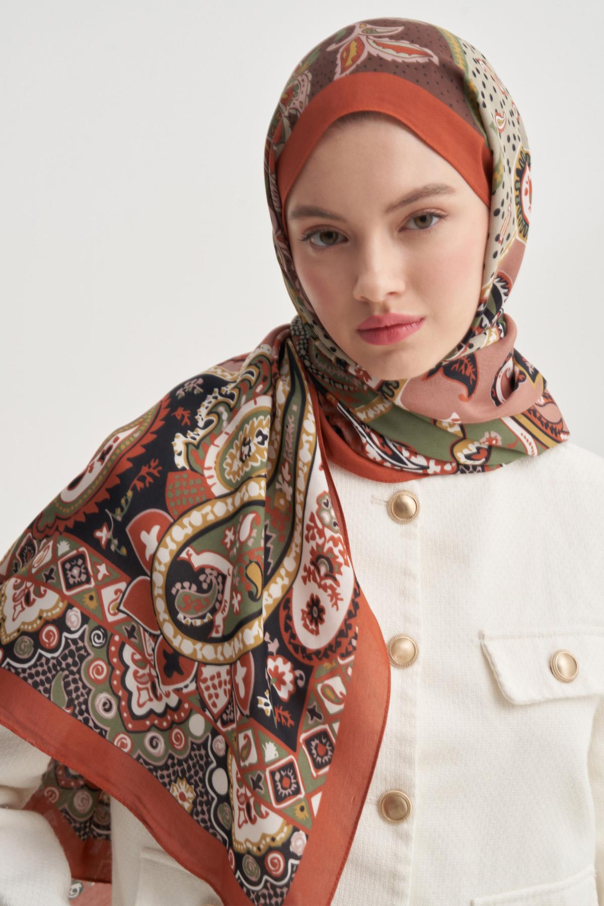 Liora Kiremit Nilla Pamuklu Şal