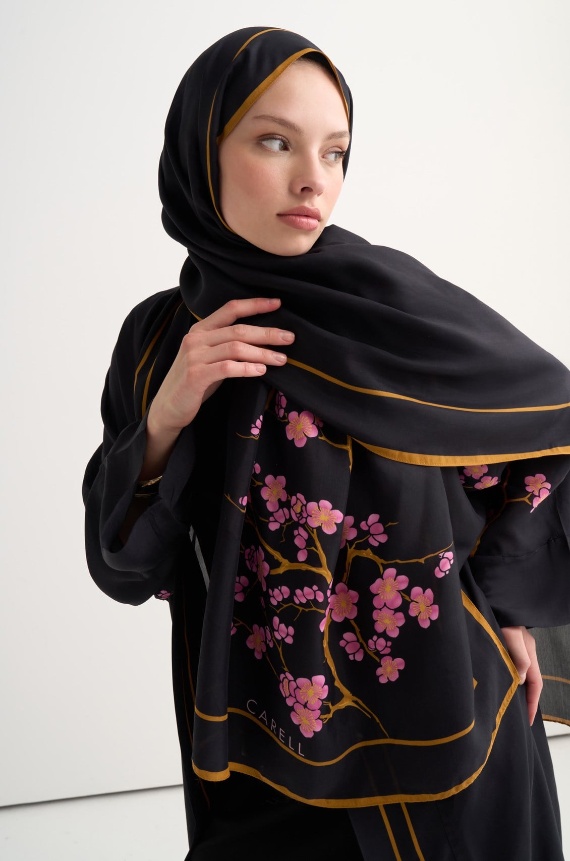 Bloomera Floş Şal Siyah
