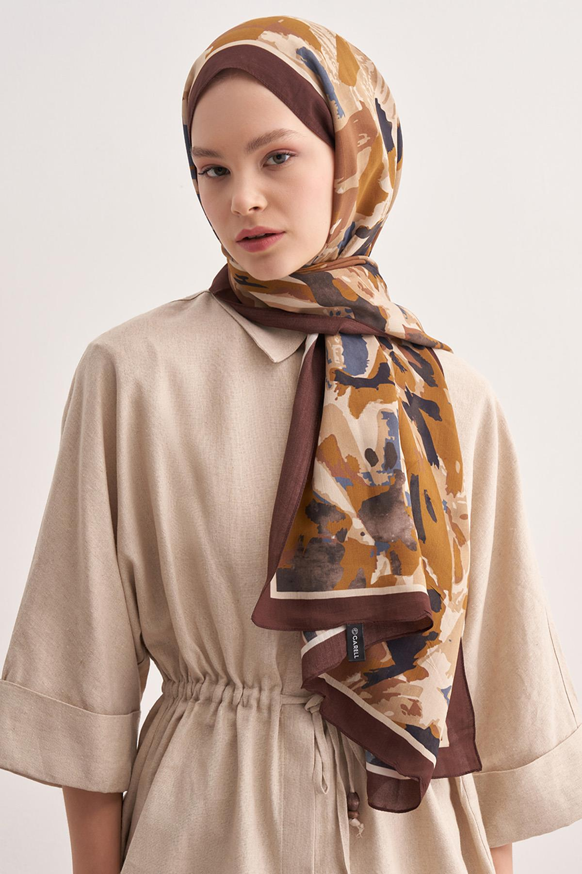 Brush Kahve Vela Floş Şal