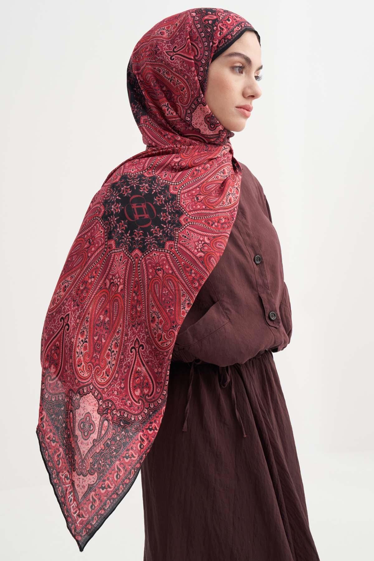 Blossina İncira Viskon Şal Fuşya