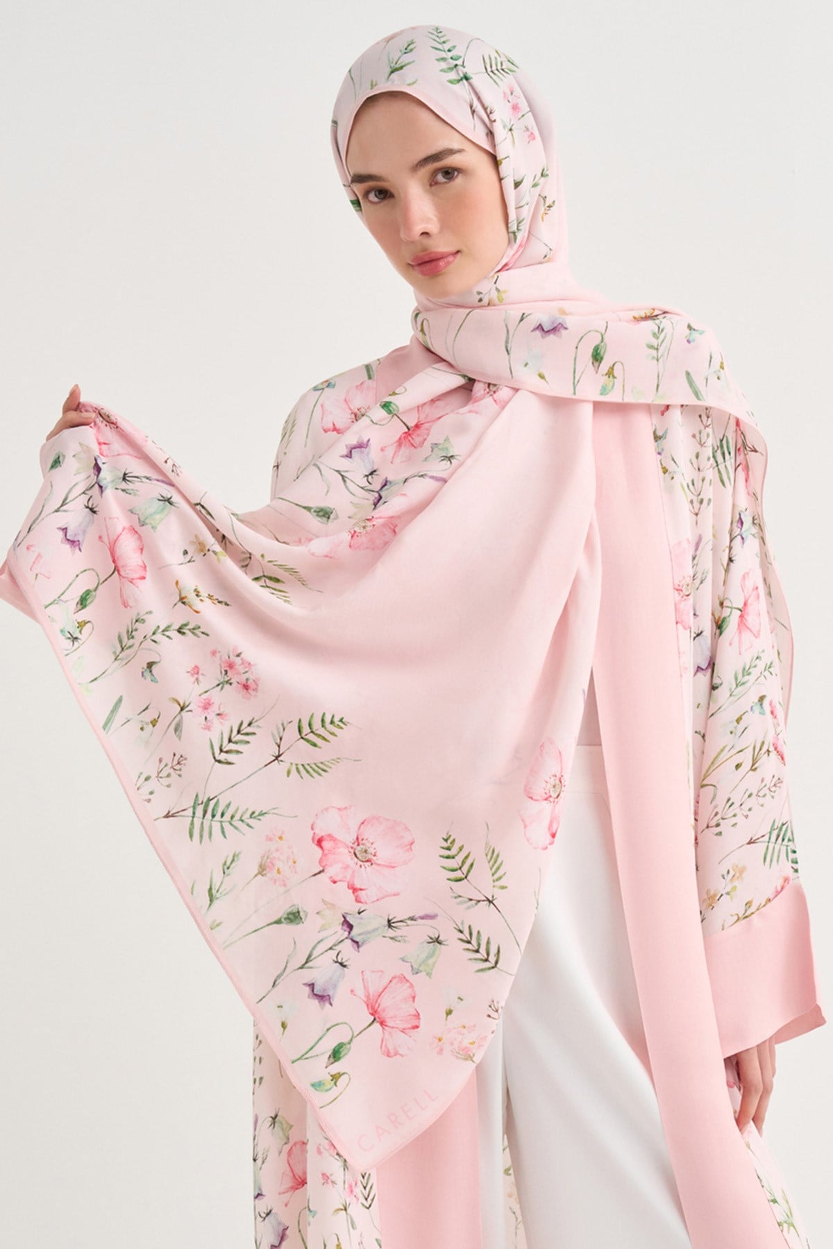 Camelia Floş Şal Pembe