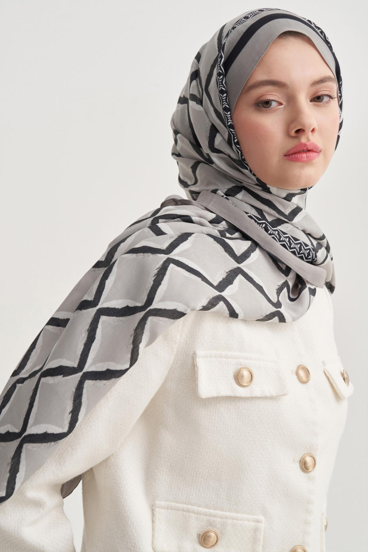 Velora Vela Floş Şal Gri