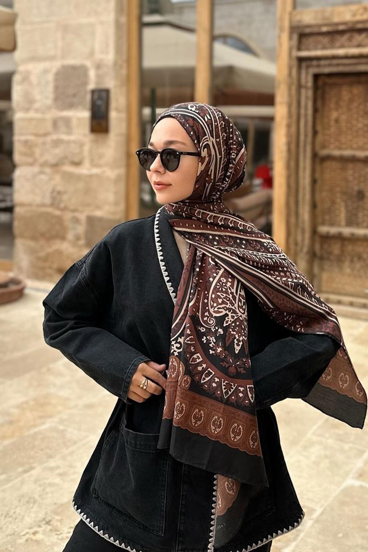 Ahsen Alemdar'ın Tercihi Mocha Dream Comfy İpek Şal