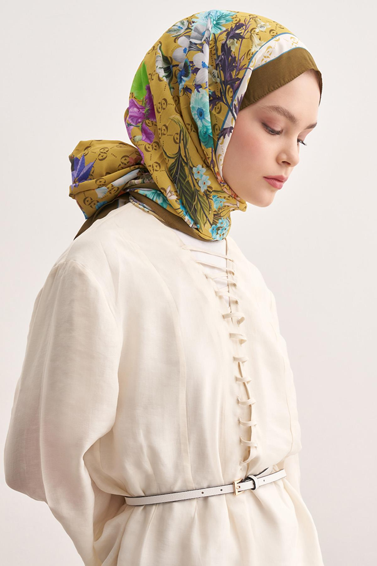 C Hardal Monogram Floş Şal