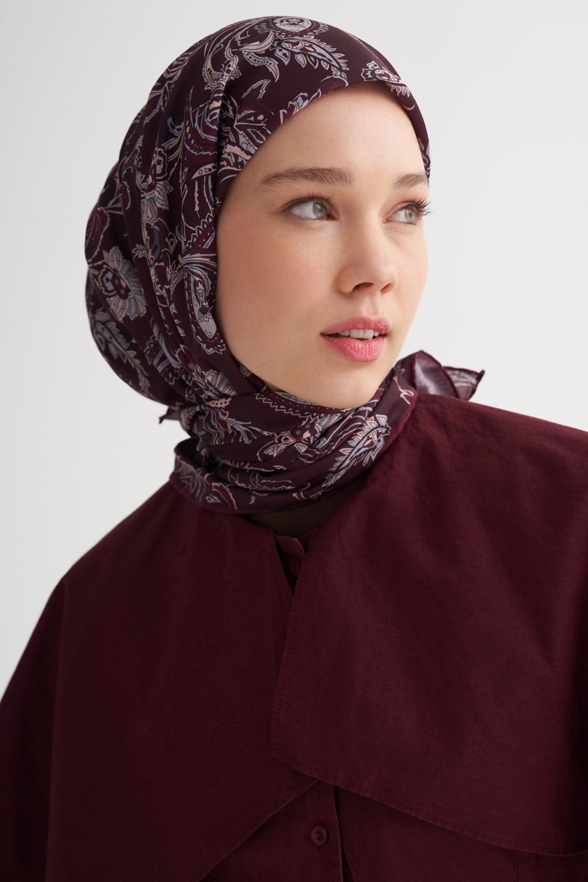 Amaris Soft Eşarp Mürdüm
