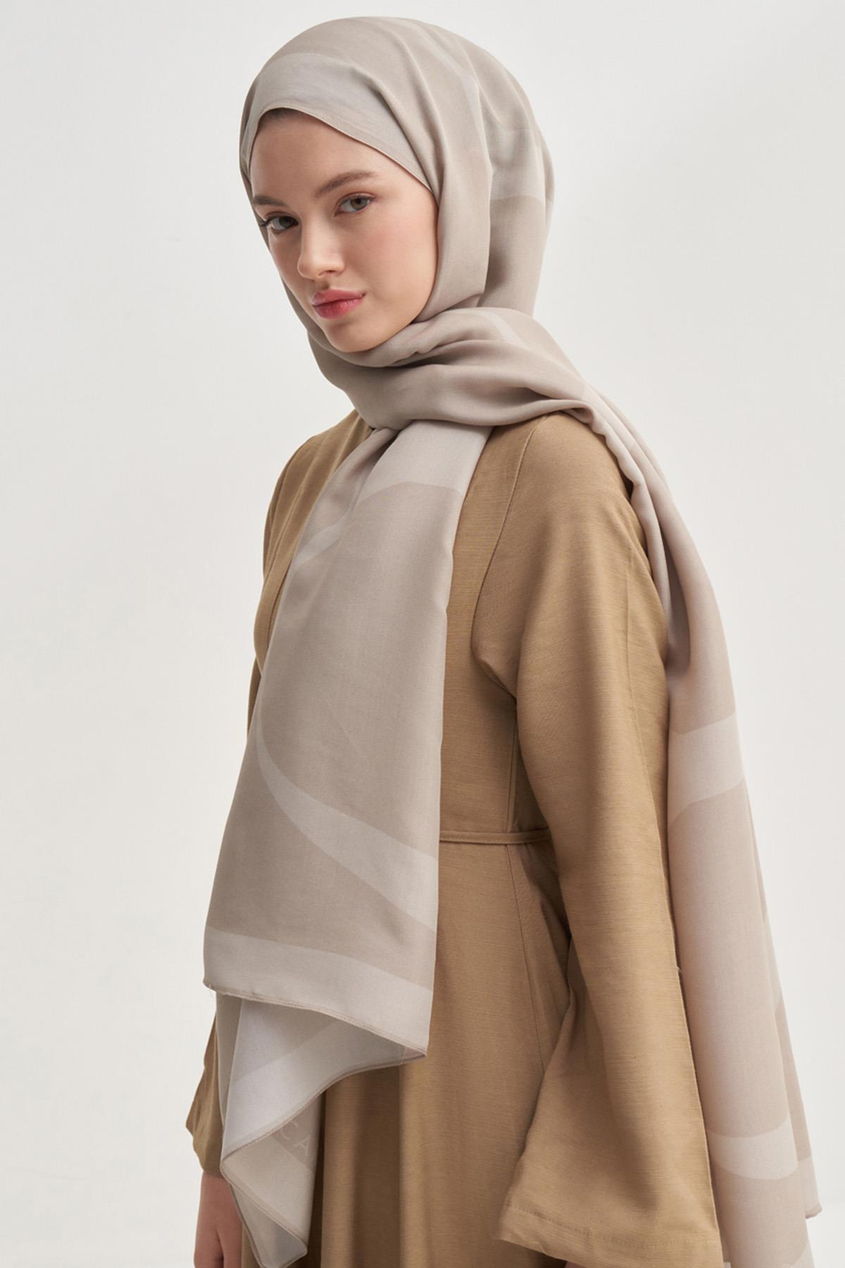 Linea Latte Monogram Floş Şal