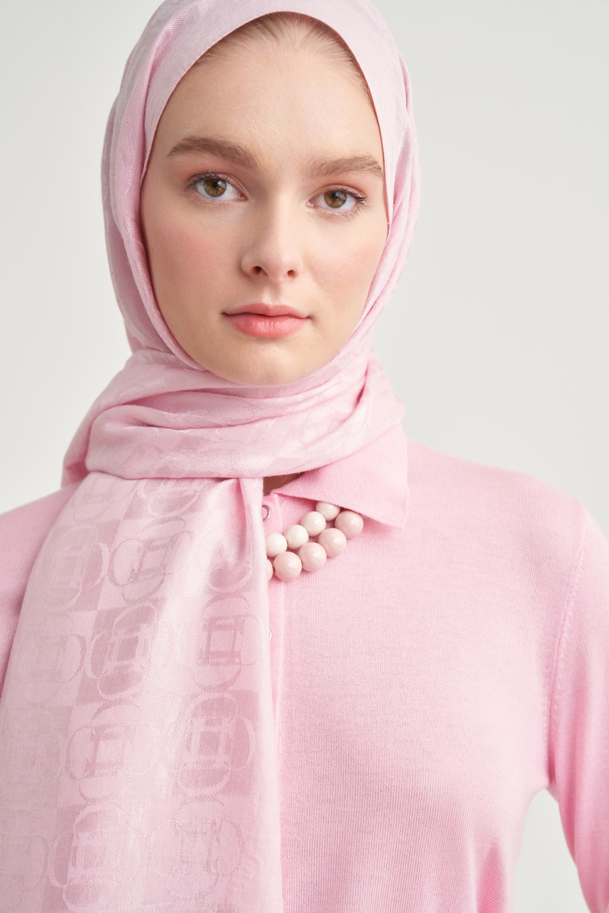 Noire Desen Liora Pamuk Şal Şeker Pembe