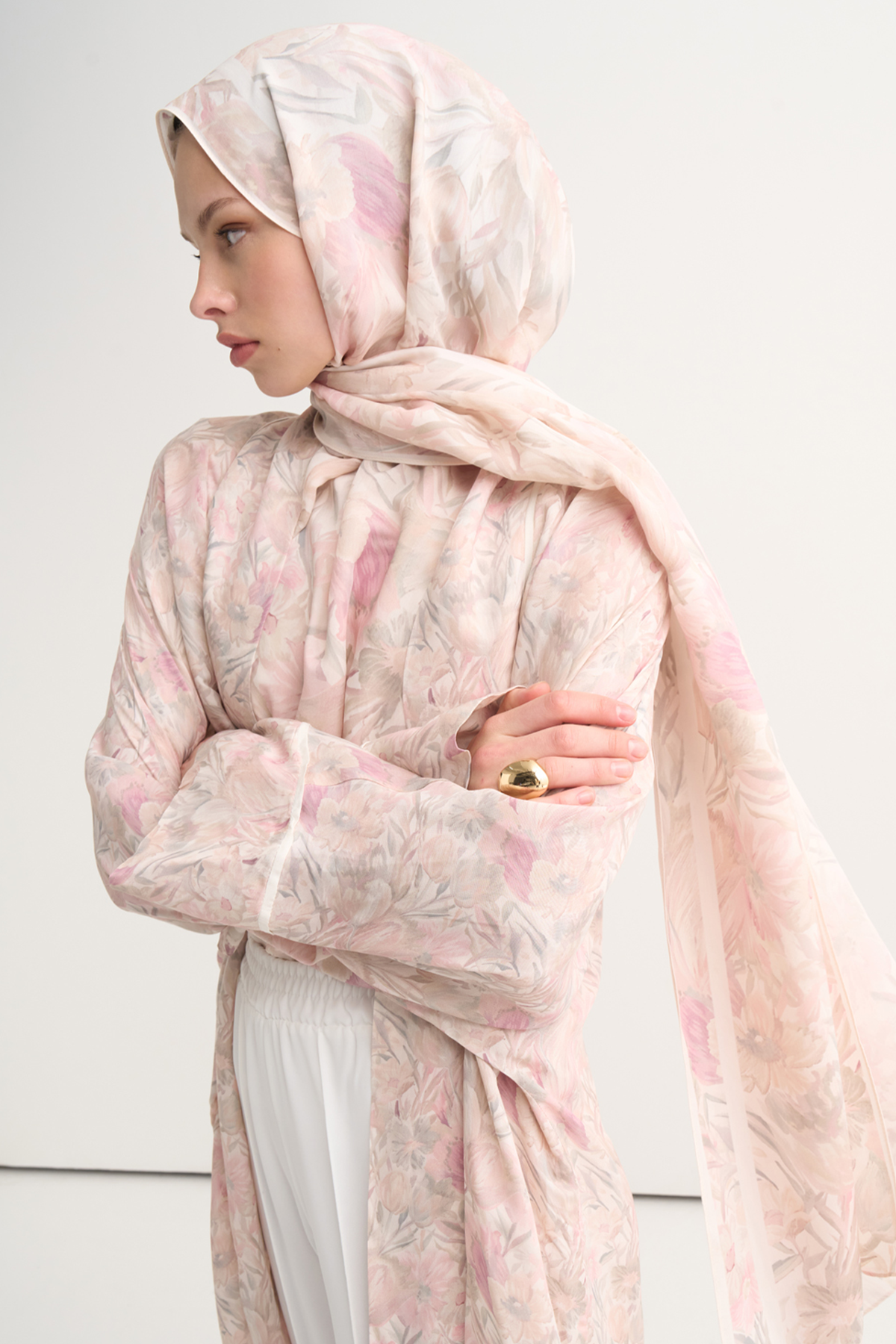 Rosin Floş Şal Pembe