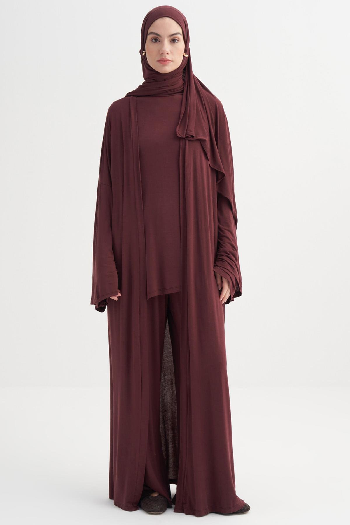 Micro Modal Abaya Mürdüm