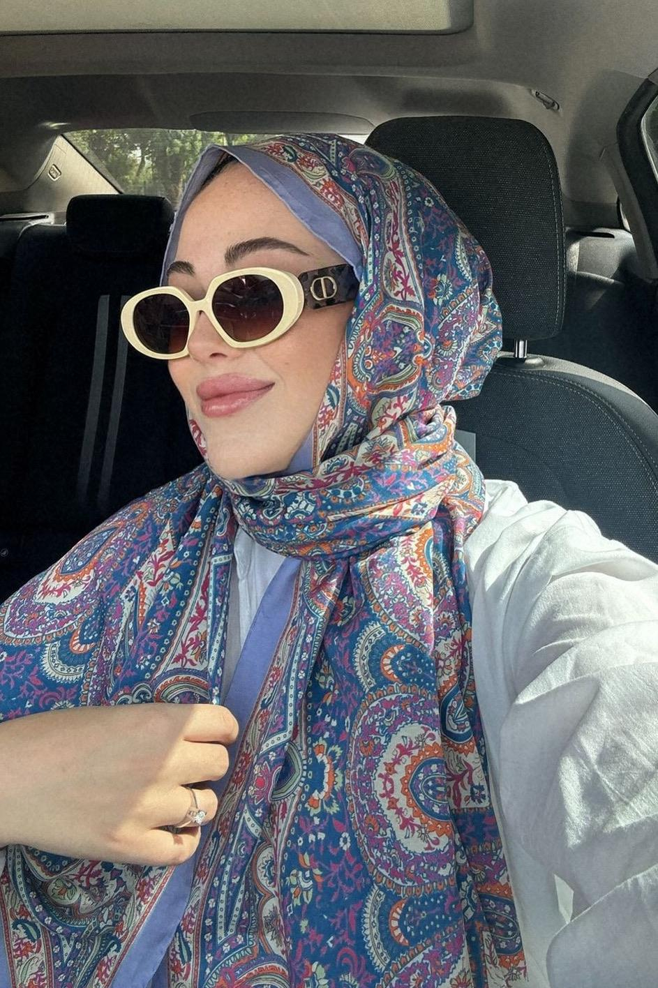 Ebrar'ın Tercihi Harmony Lila Comfy İpek Şal
