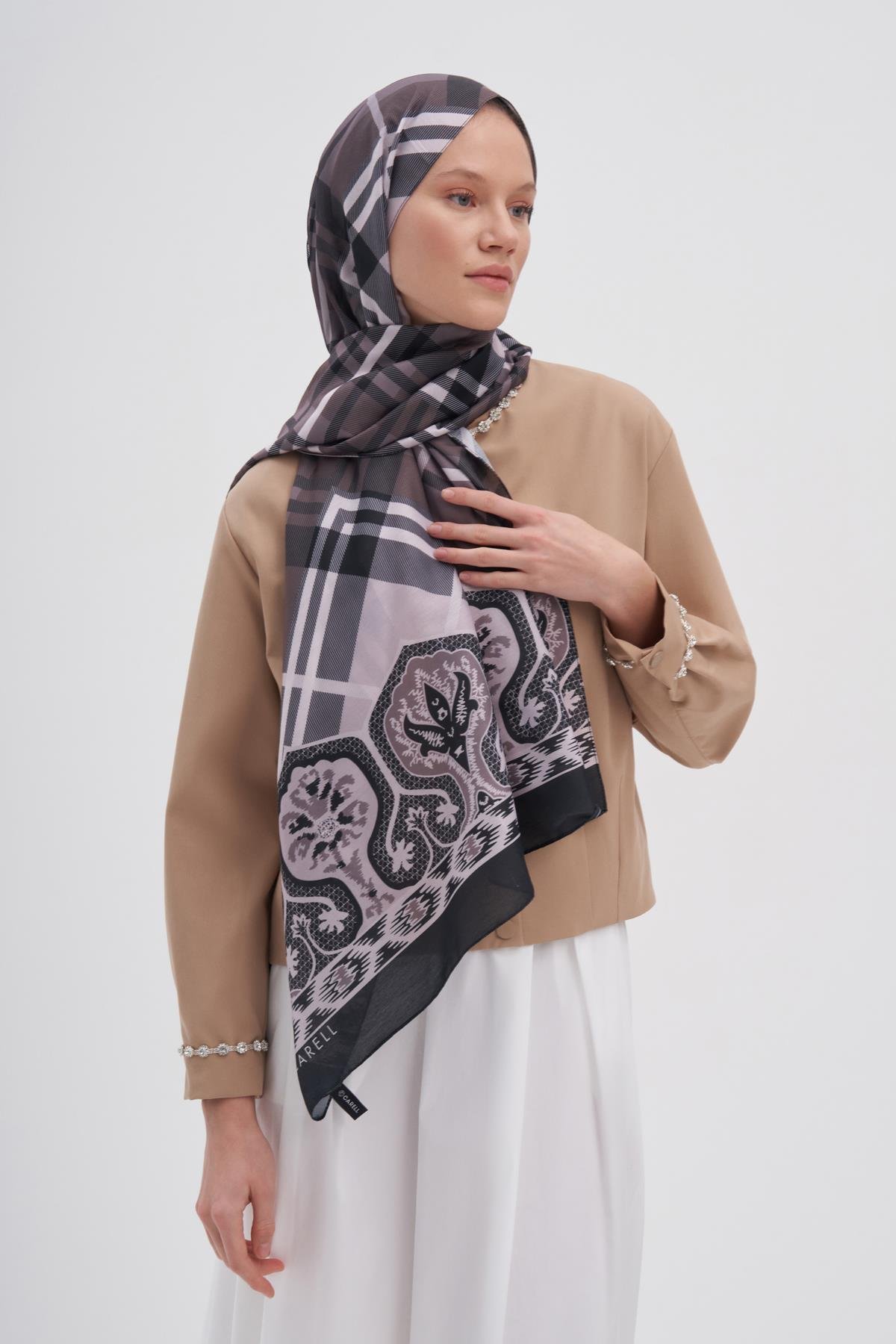 Echo Pamuk Şal Rustic Vizon