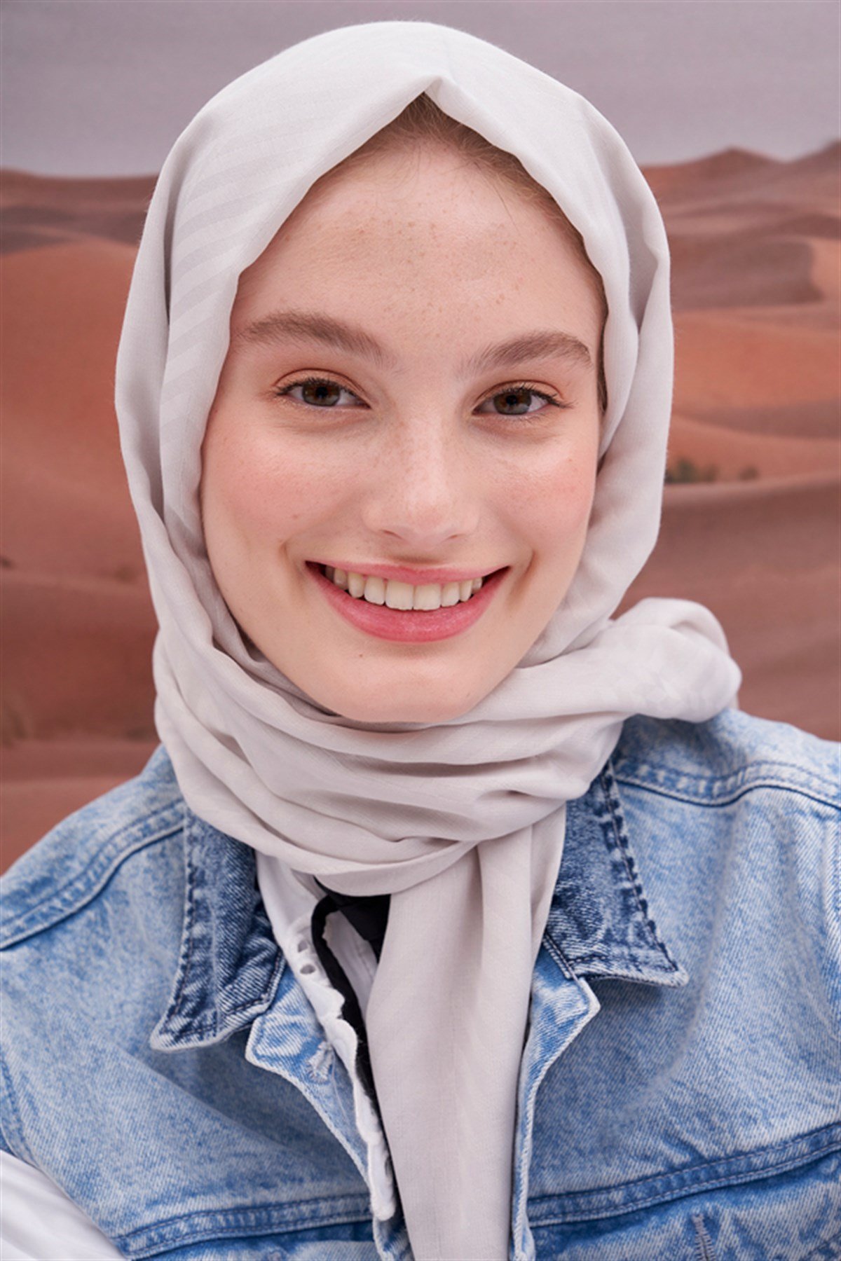 Fasone Modal Jakar Şal Gümüş