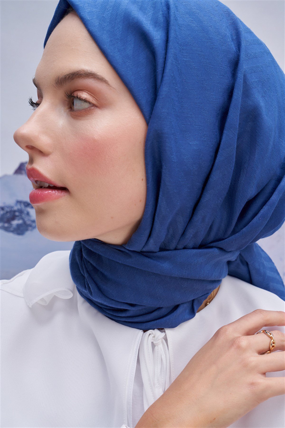 Fasone Modal Jakar Şal İndigo