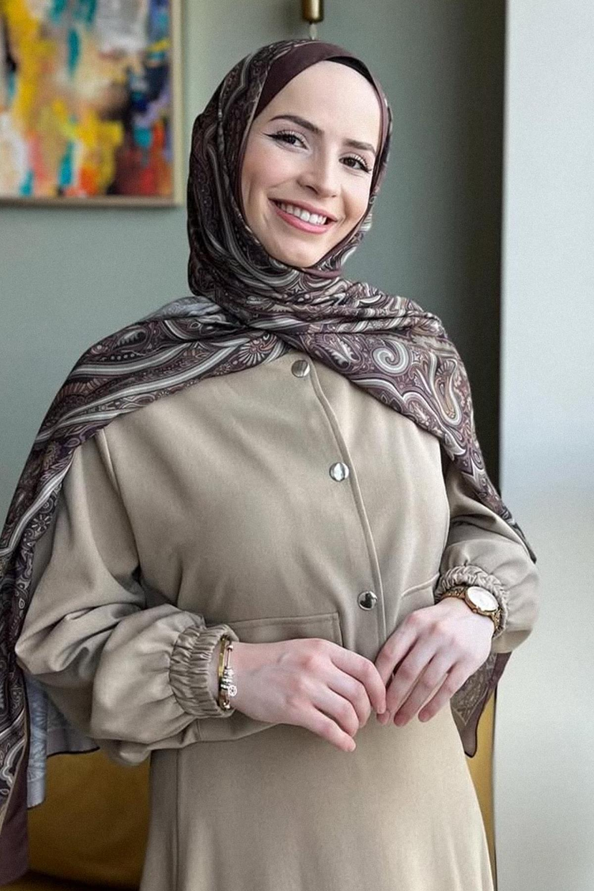 Melek Aydın'ın Tercihi Marbella Taba Nilla Pamuklu Şal