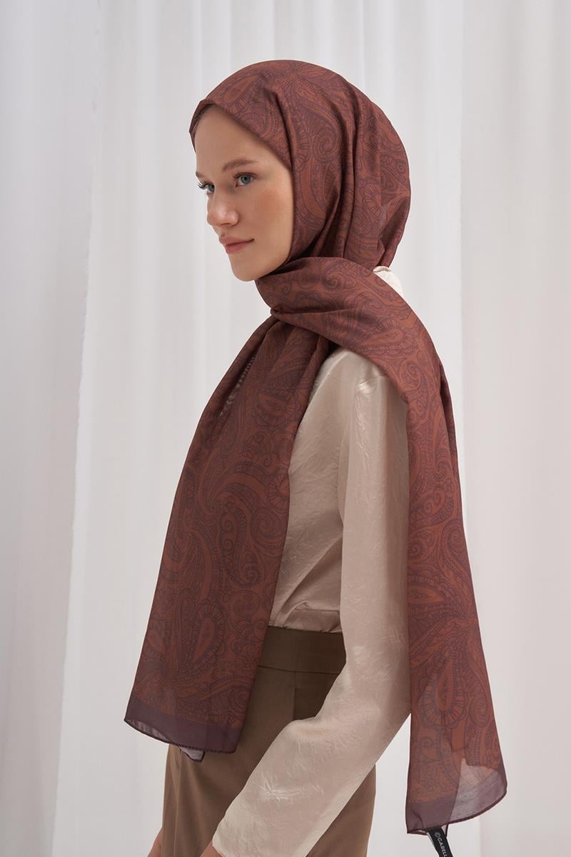 Nilla Pamuklu Şal Ocean Taba