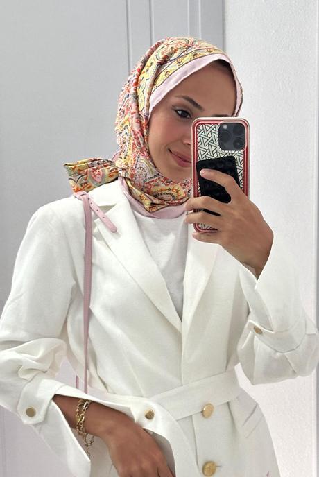 Saadet'in Tercihi Sunset Comfy İpek Şal