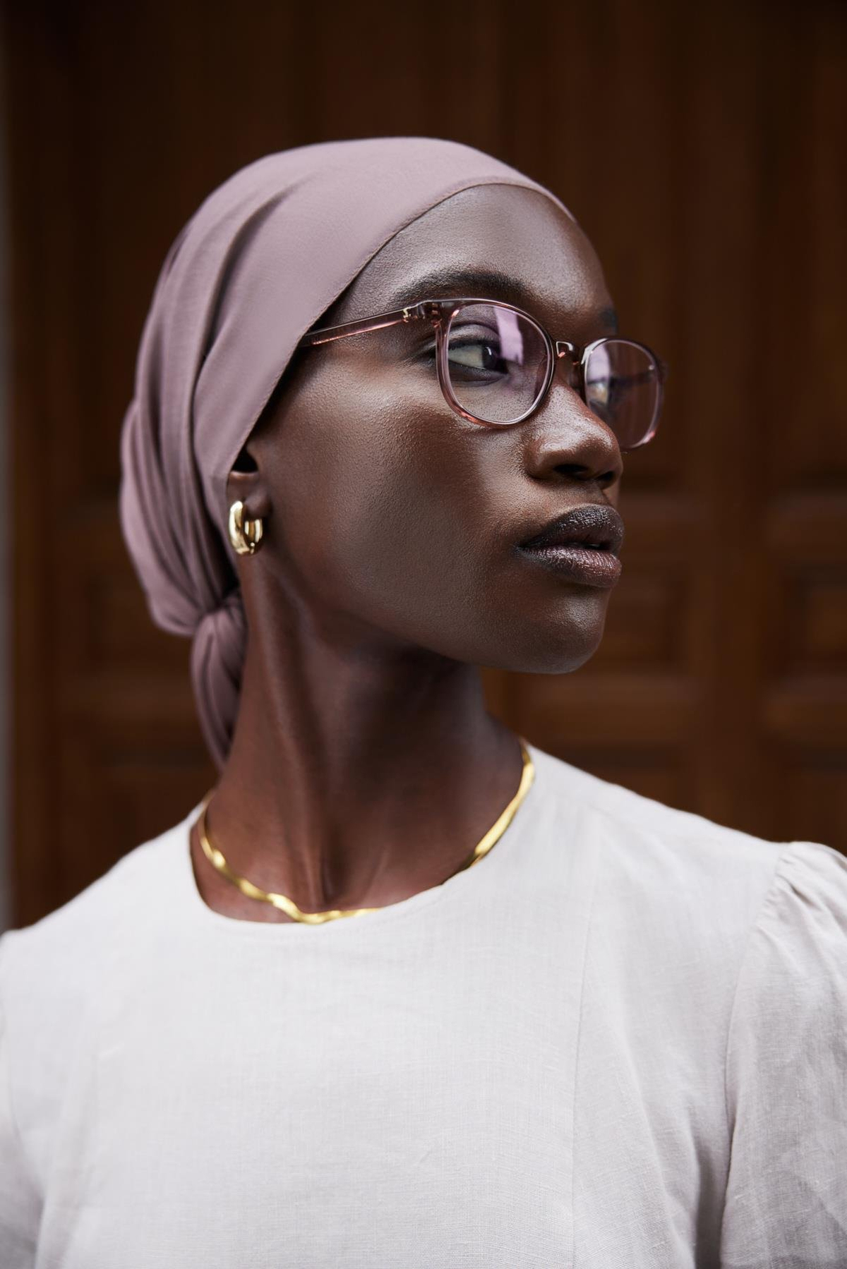 Şantuk Çift Taraflı İpekli Şal Soft Kahve