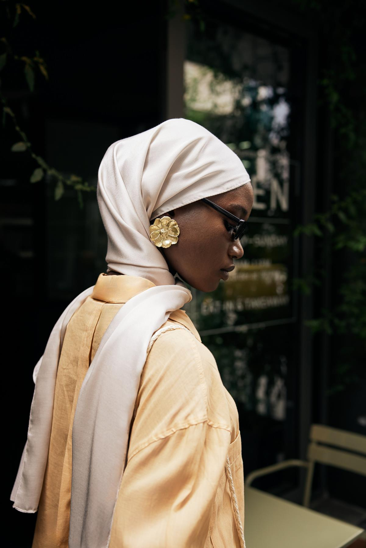 Şantuk Çift Taraflı  Jakar İpekli Şal Camel