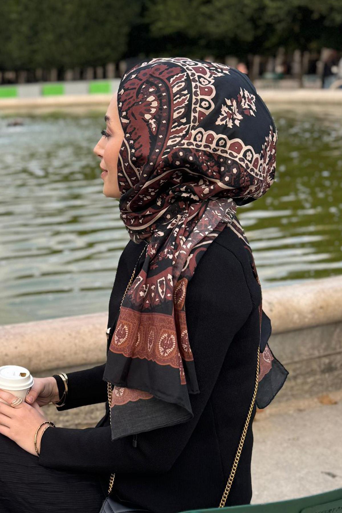 Şeyma Albayrak'ın Tercihi Mocha Dream Comfy İpek Şal