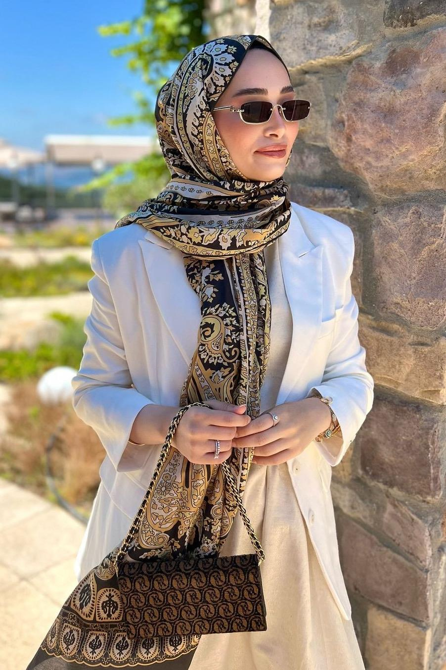 Şeyma'nın Tercihi Desert Kahve Comfy İpek Şal