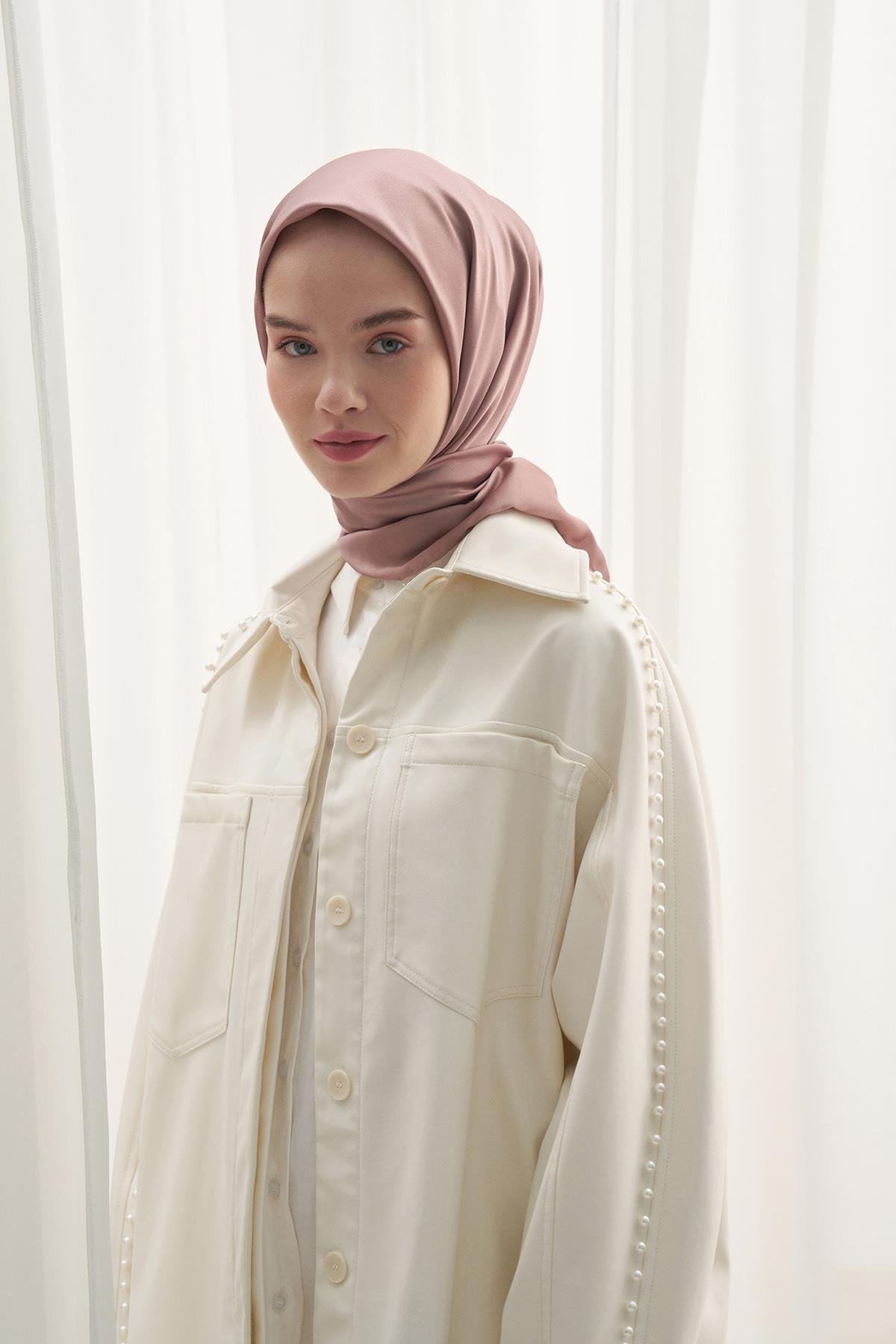 Twill Eşarp Sütlü Kahve