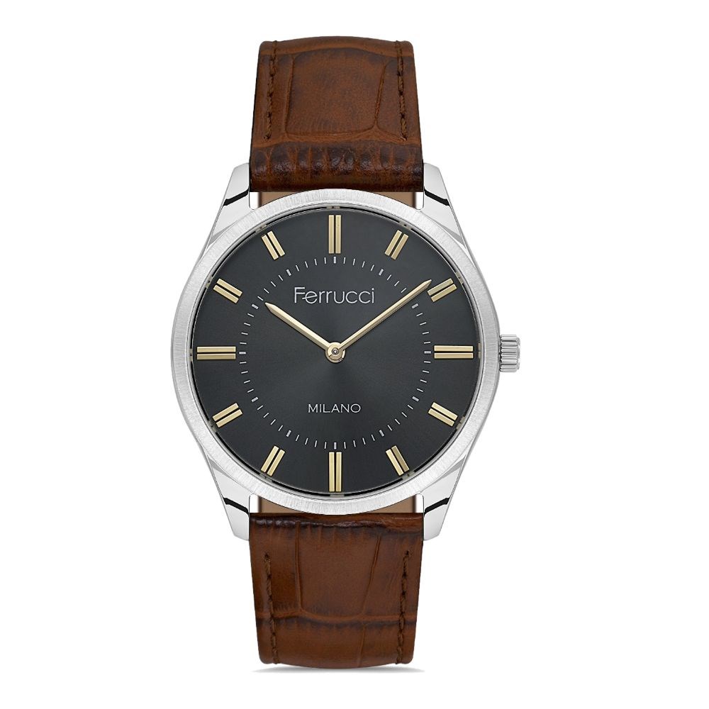 Ferrucci FER.03802K.06 Deri Kordon Erkek Kol Saati