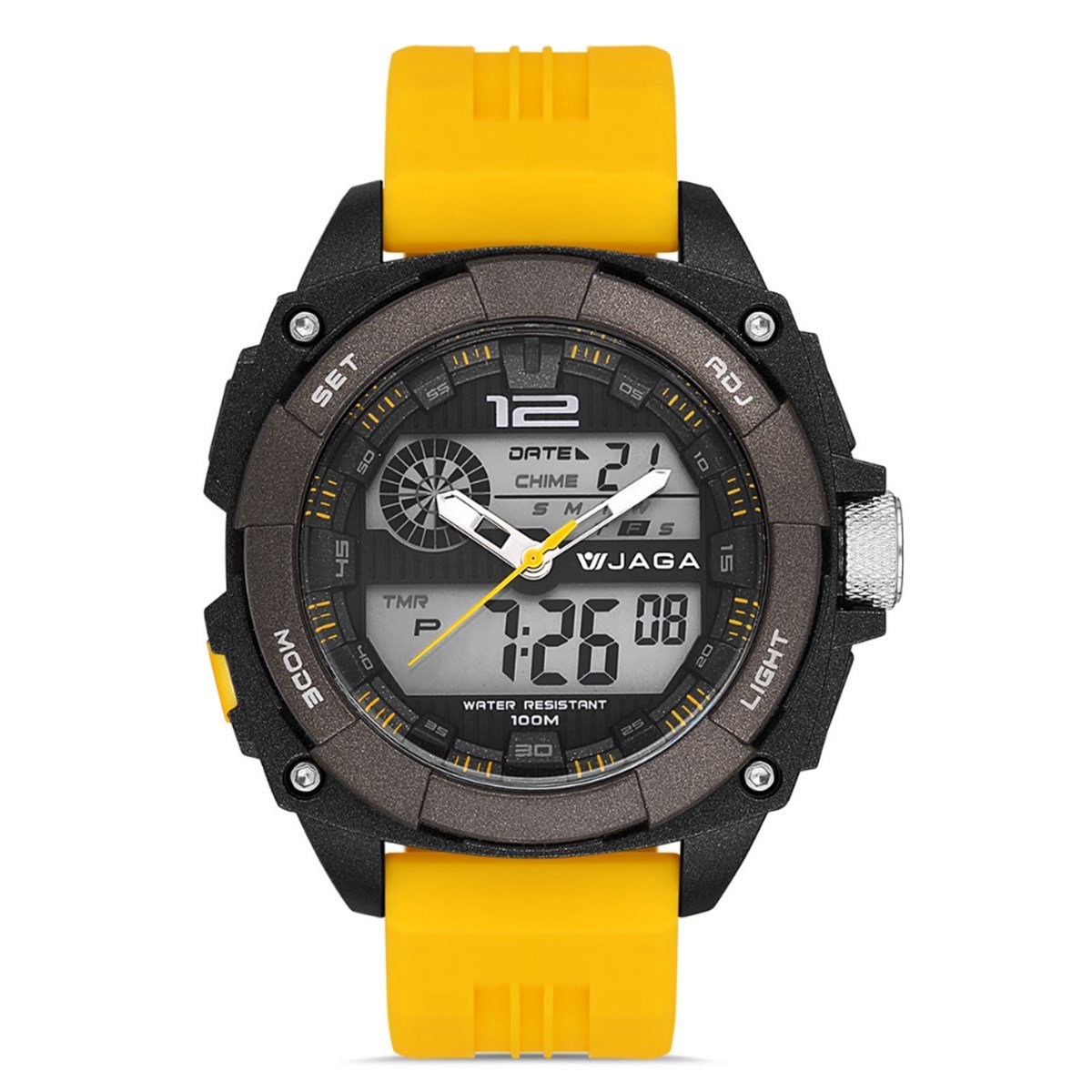 JAGA  AD1201-0KAH Dijital-Analog Kol Saati Jaga AD1201-0KAH