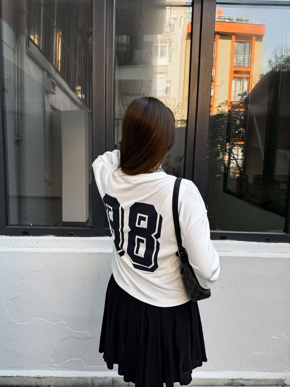  Beyaz Wild West Modal Sweatshirt