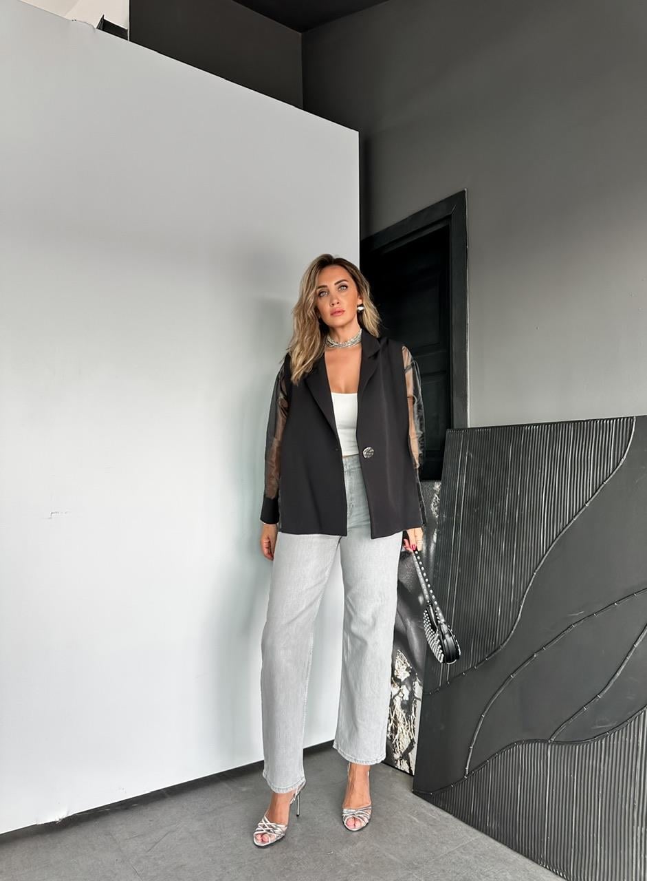 Açık Gri Marka Model Mom Jean