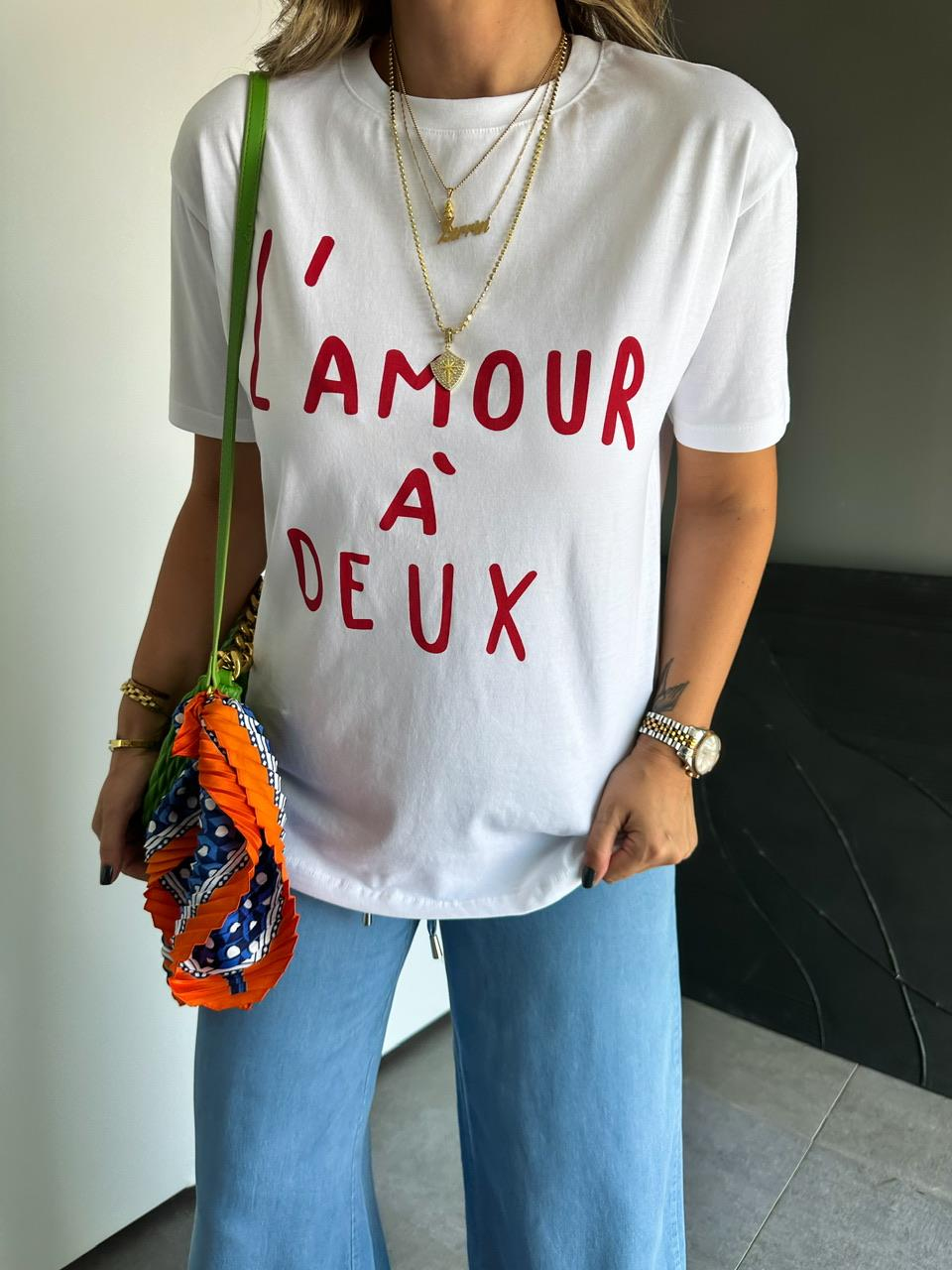 Amour Yazılı Orijinal Tshirt