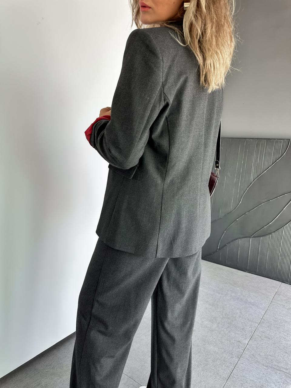 Antrasit Bordo Astarlı Premium Takım