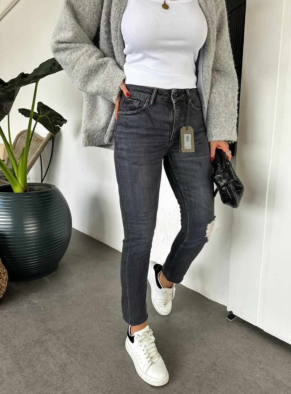Antrasit Likralı Premium Jean