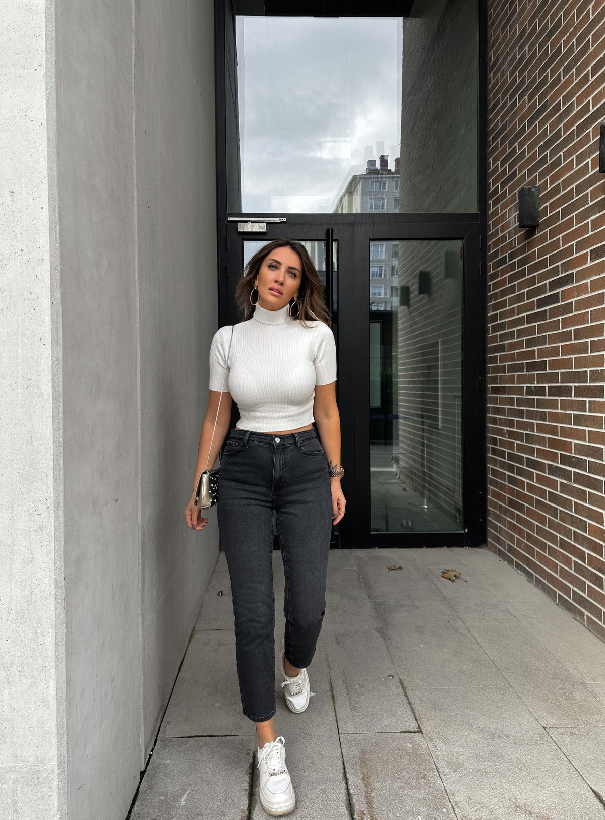 Antrasit Mom Fit Jean