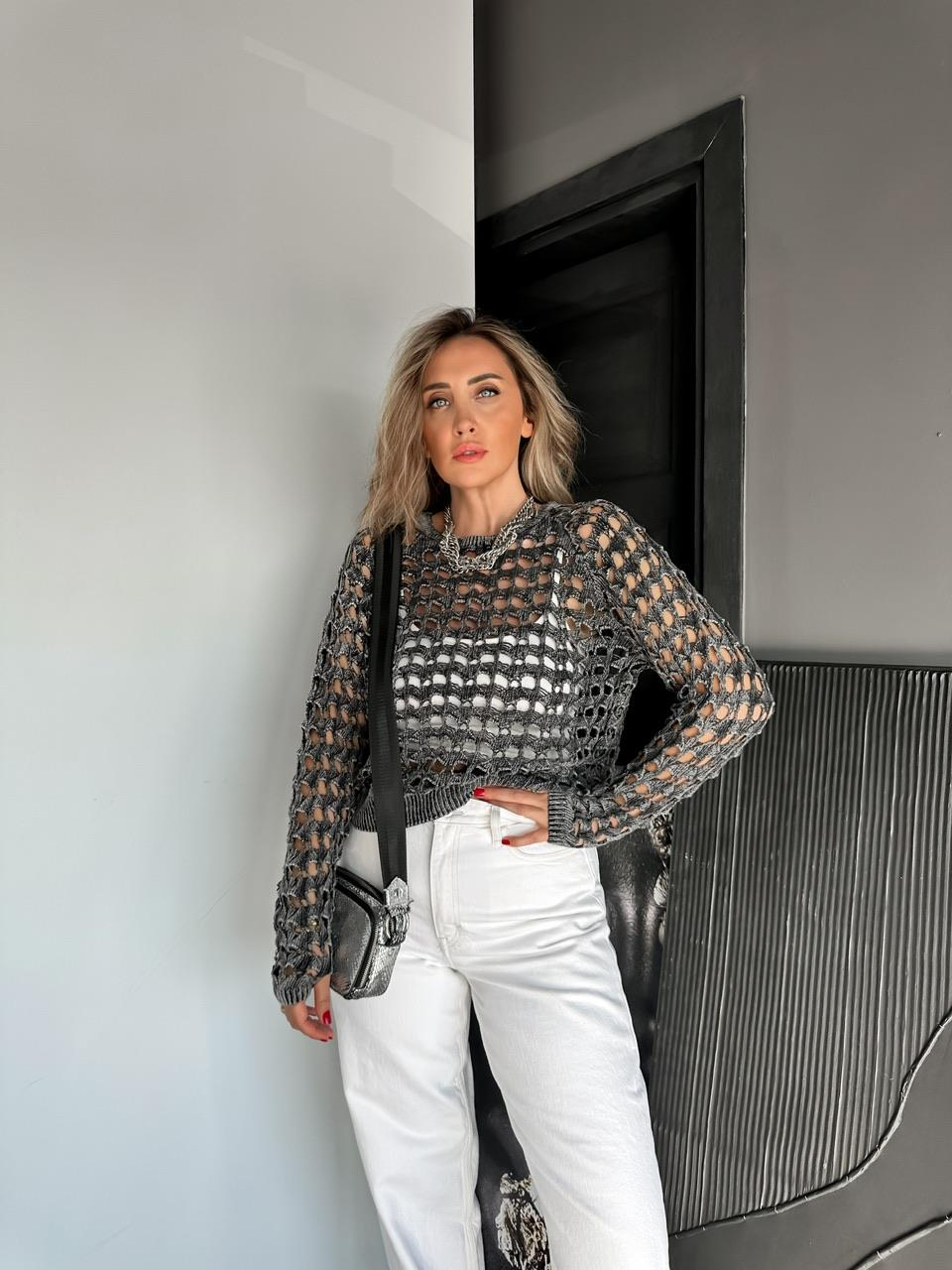 Antrasit Yıkamalı Marka Model Triko