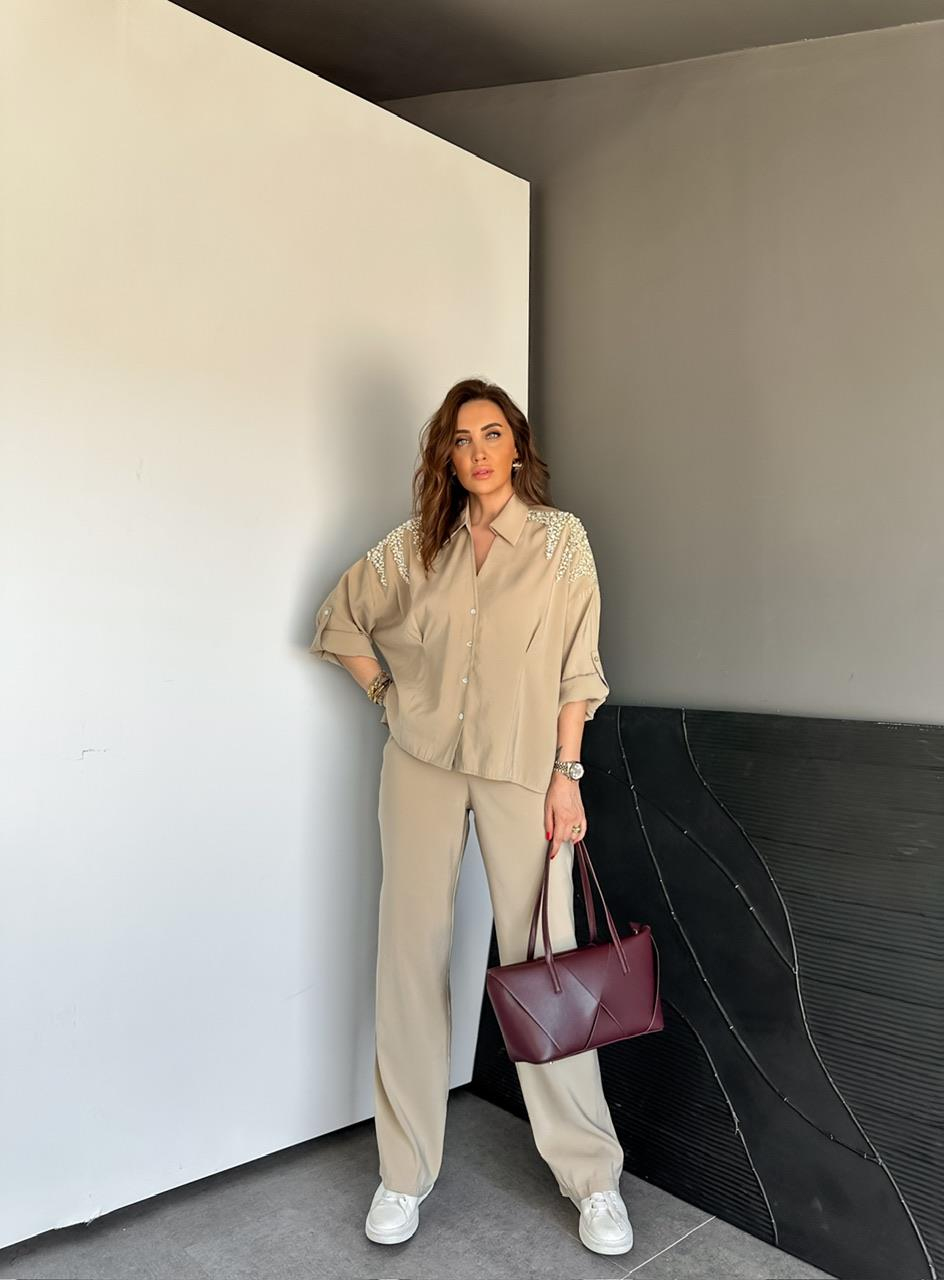 Bej İncili Premium Takım