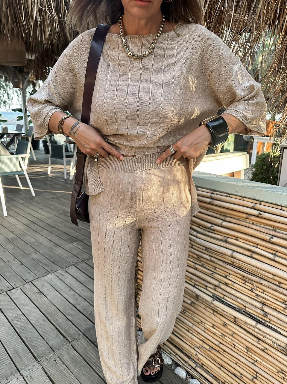 Bej Yazlık Merserize Takım