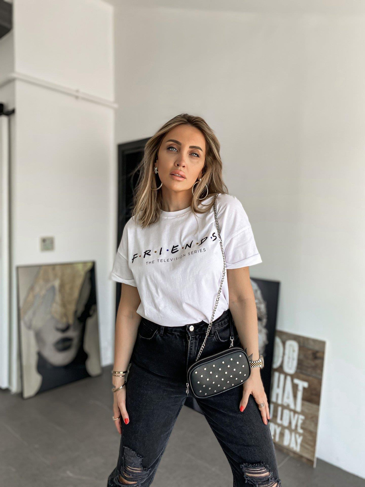 Beyaz Friends Tshirt