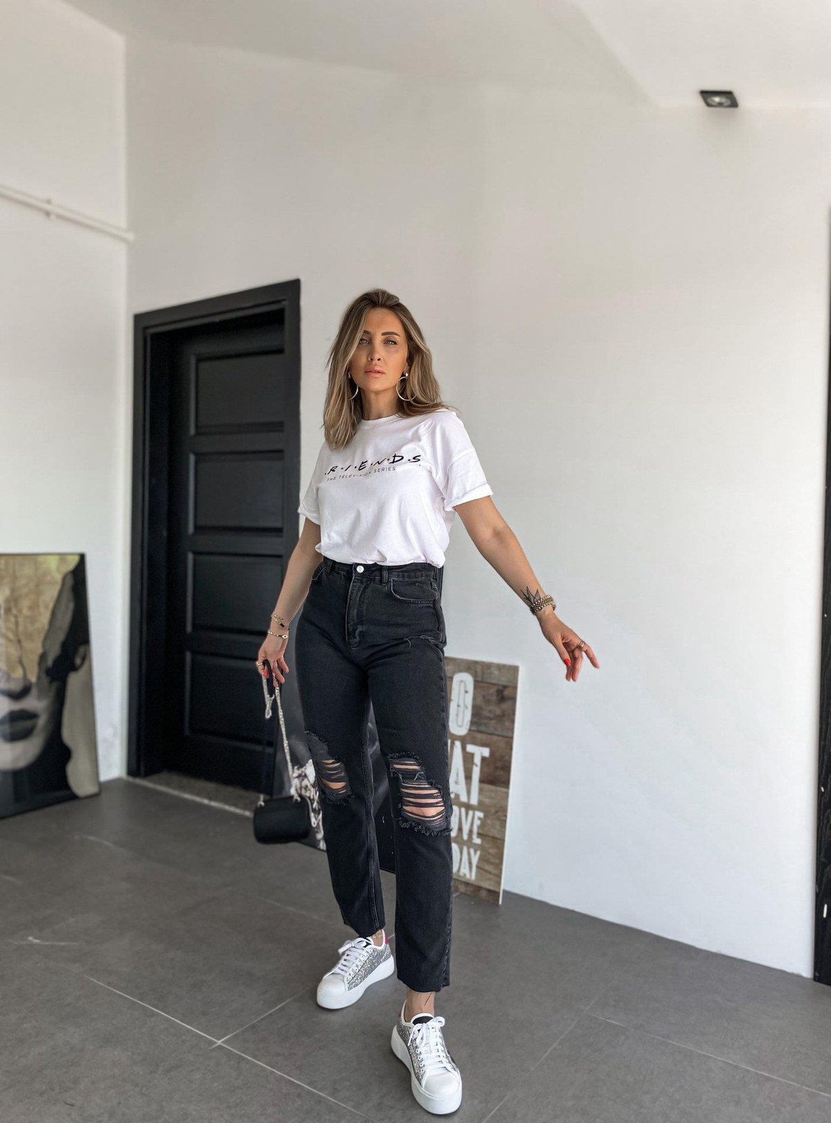 Beyaz Friends Tshirt
