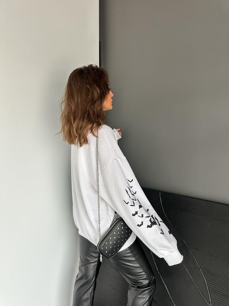 Beyaz Halloween Sweatshirt